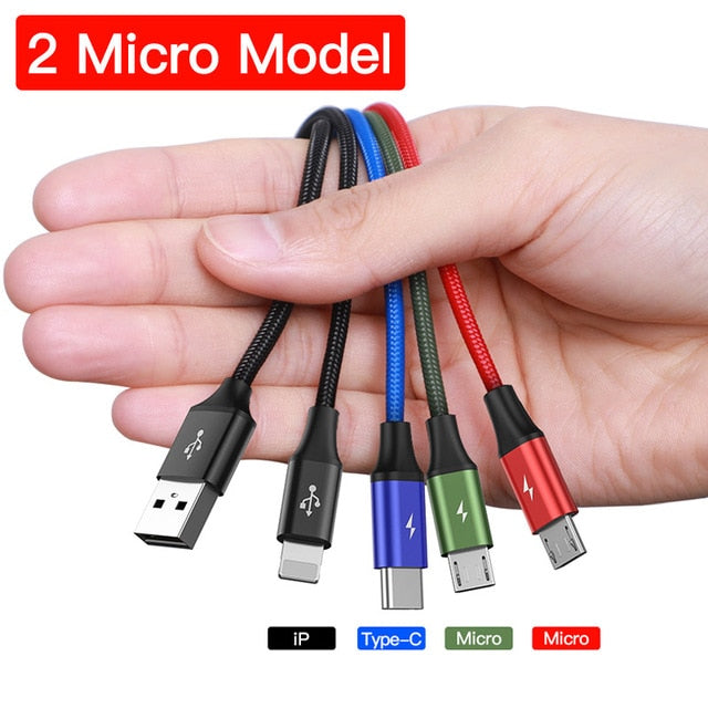 Baseus™ 4 in 1 USB Cable (4-Color)